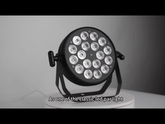 LED de paridad plana hasta la luz 18leds RGBW 4 en 1 DMX Control para