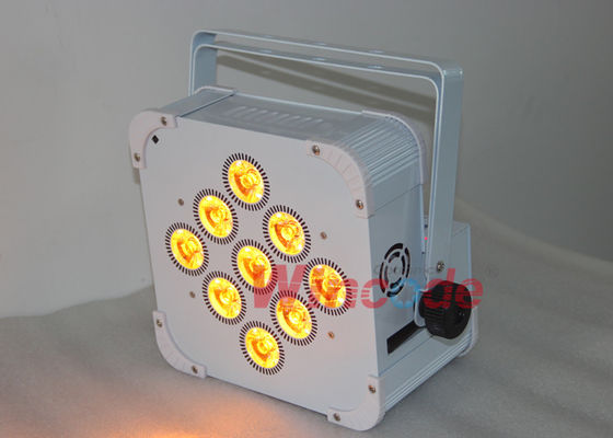 Un buen precio. 9 × 8W RGBW 4 en 1 con batería inalámbrica con focos LED 12000mAH Colores preestablecidos en línea