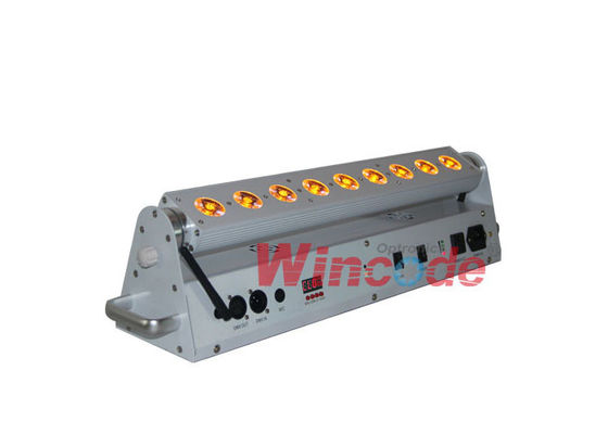 Un buen precio. Seis en uno luces de escenario alimentadas por baterías 9 × 18W LED lavadora de paredes con batería inalámbrica en línea
