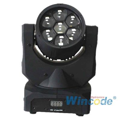 Un buen precio. Control inteligente LED de la luz de la cabeza móvil 7 * 10W 0-100% lineal oscurecedor con 16 bit en línea