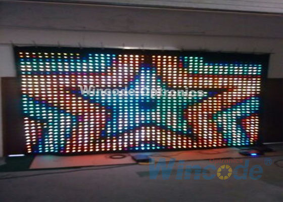 Un buen precio. RGB Tri Color P5 LED Pared de cortina 7 Chs, Cortina de fibra óptica para salones de baile en línea