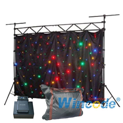 Un buen precio. Efectos de atenuación de cortinas LED flexibles de bricolaje 6 canales de sonido activo 2m x 3m en línea
