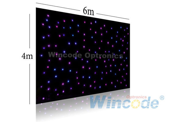 Un buen precio. Efectos de brillo LED Estrella Cortina 4m X 6m, luz LED Cortina de pared RGB / de un solo color en línea