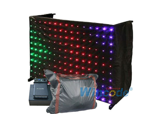 Un buen precio. Tejido a prueba de fuego P5 Cortina de visión LED, Brillante Brillante Flexible Cortina de vídeo LED en línea