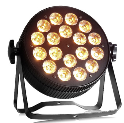 Un buen precio. 18 LEDs para exterior IP65 LED de par delgado, luz LED de par plano con control DMX en línea