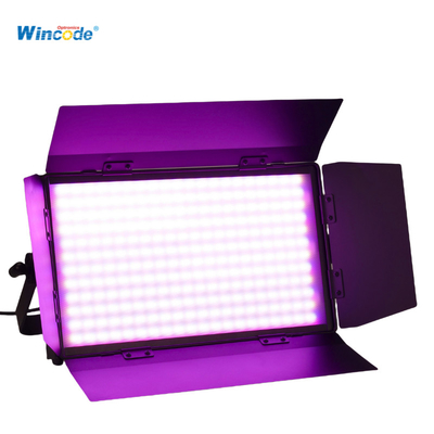 300W RGBW LED Panel Studio Light con Barndoor Temp ajustable DMX / RDM Control