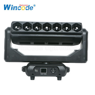 Un buen precio. Control maestro esclavo LED de barra de píxeles móvil luz 7 * 40 W con zoom en el cuerpo de plástico ingeniería en línea